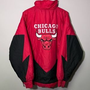 Vintage 90s Chicago Bulls Pullover Jacket